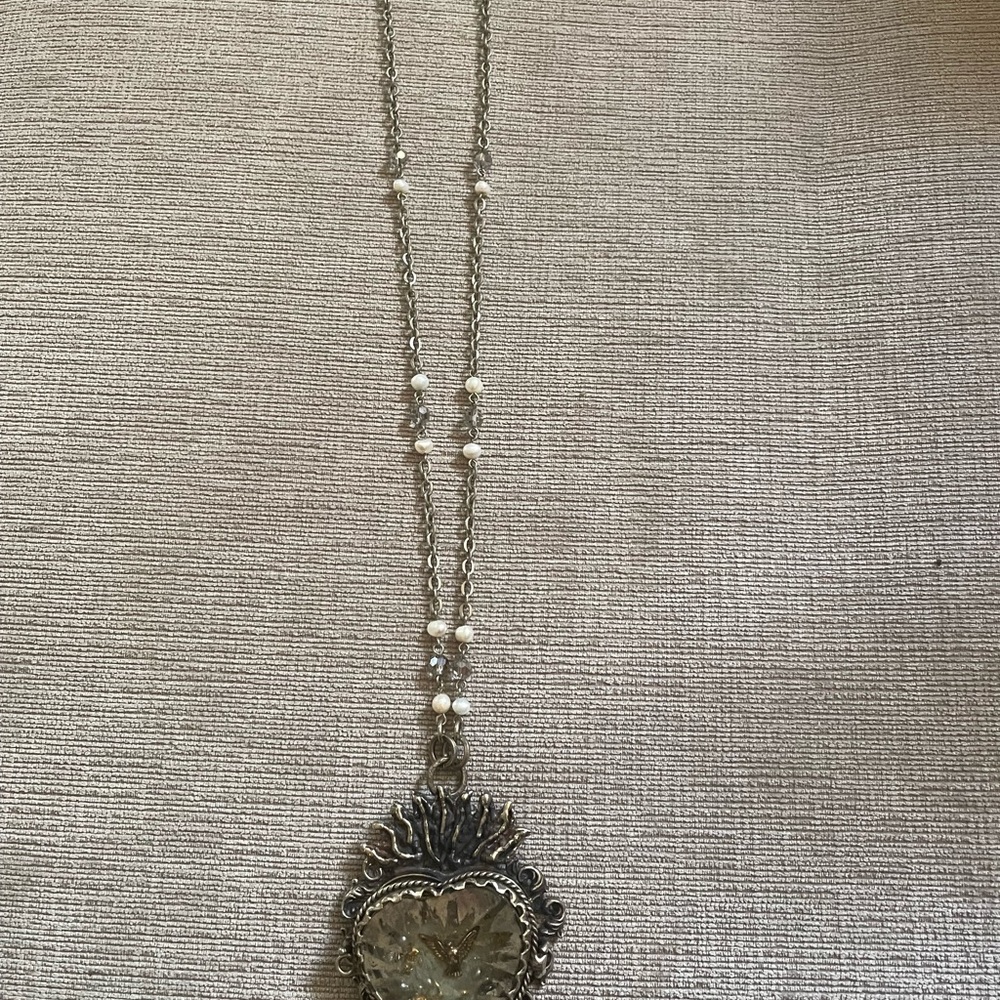 Gold Heart Pendant Necklace - Picture 2 of 7